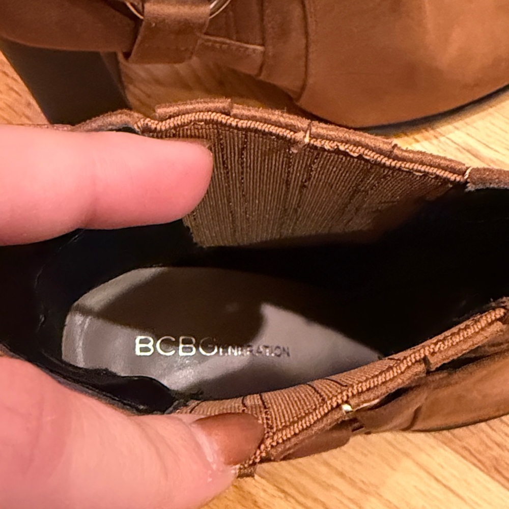 BCBG Brown Ankle Booties - Picture 3 of 5